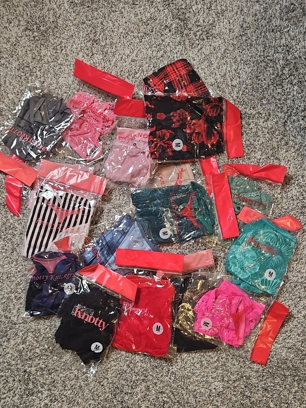 Mixed Women's Lingerie Bundle in Pink, Red, Black, Teal, Navy